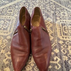 J. Crew Brown Leather Flats Size 8.5